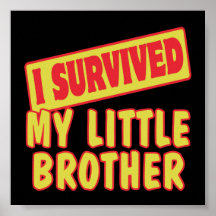 I SURVIVED MY LITTLE BROTHER POSTER