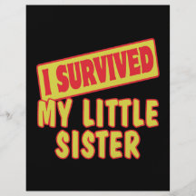 I SURVIVED MY LITTLE SISTER FLYER DESIGN