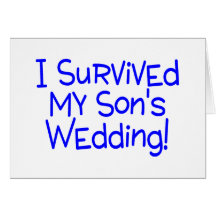 I Survived My Sons Wedding Blue Cards