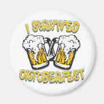I Survived Oktoberfest Refrigerator Magnets