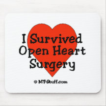 I Survived Open Heart Surgery Mouse Pads