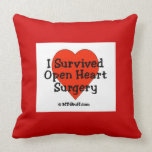 I Survived Open Heart Surgery Pillow