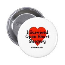 I Survived Open Heart Surgery Pins
