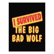 I SURVIVED THE BIG BAD WOLF CUSTOM INVITES