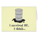i survived the oil spill, i think cards