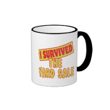 I SURVIVED THE YARD SALE COFFEE MUGS