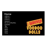 I SURVIVED VOODOO DOLLS BUSINESS CARDS