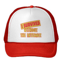 I SURVIVED WITHOUT THE INTERNET MESH HAT