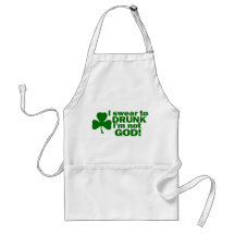 I Swear To Drunk I'm Not God! Apron