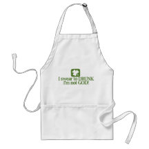 I Swear To Drunk I'm Not God Aprons