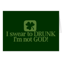 I Swear To Drunk I'm NOT God! Cards