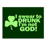 I Swear To DRUNK I'm not GOD! Postcards