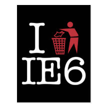 I trash IE6 Postcard