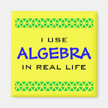 I USE ALGEBRA IN REAL LIFE MAGNETS