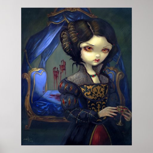 I Vampiri: Bellissimo Letto Print gothic vampire