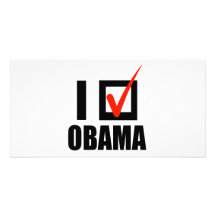 I Voted Obama T-shirt Photo Card