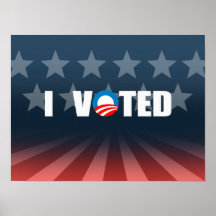 I VOTED PRINT
