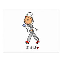 I Walk Tshirts and Gifts Postcards