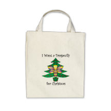 I want a dragonfly for christmas tote bag