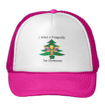 I want a dragonfly for christmas trucker hat