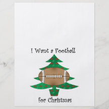 I want a football for Christmas Flyers