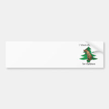 I want a kangaroo for christmas bumper sticker