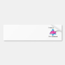I want a shark for Christmas Bumper Stickers