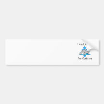 I want a shark for Christmas Bumper Stickers