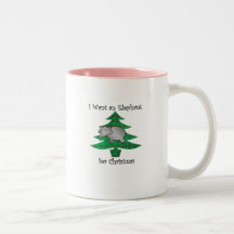 I want an elephant for christmas mug
