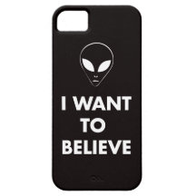 I Want To Believe (black) iPhone 5 Case