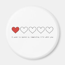 I want to spend my remaining life with you magnets