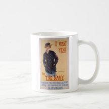 "I Want You" World War II Navy Recruiting Poster Coffee Mugs