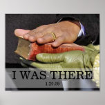 I WAS THERE: President Obama Hand on Lincoln Bible Posters