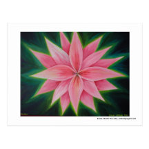 I water the flower in my own heart affirmation. postcards