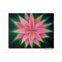 I water the flower in my own heart affirmation. postcard