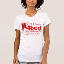I Wear a Red Ribbon For My Brother-in-Law Tshirts