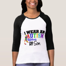 I Wear Autism Ribbon For My Son Tshirts