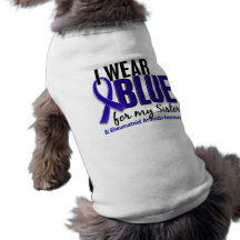 I Wear Blue Sister Rheumatoid Arthritis RA Pet Clothing