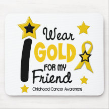 I Wear Gold For My Friend 12 STAR VERSION Mousepads