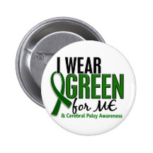 I Wear Green For ME 10 Cerebral Palsy Pins