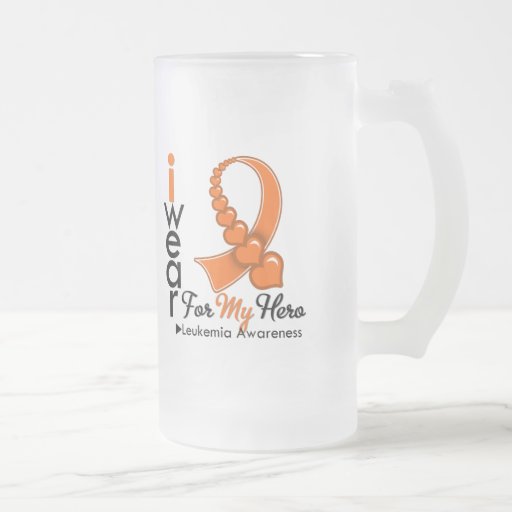 I Wear Leukaemia Ribbon For My Hero Coffee Mug