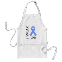 I Wear Light Blue For My Dad - Prostate Cancer Apron