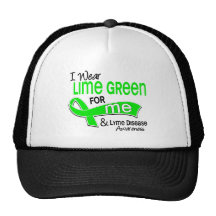 I Wear Lime Green 42 Me Lyme Disease Hats