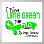 I Wear Lime Green 42 Me Lyme Disease Print