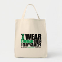 I Wear Liver Cancer Ribbon For My Grandpa Tote Bag