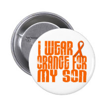 I Wear Orange For My Son 16 Pinback Button
