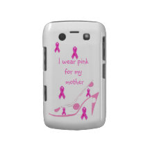 I Wear Pink Breast Cancer Tribute Blackberry Bold Covers