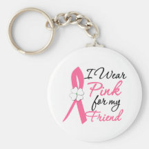 I Wear Pink For My Friend Key Chain