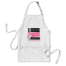 I Wear Pink For My Grandma Breast Cancer Apron