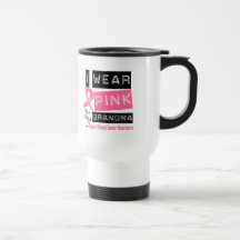 I Wear Pink For My Grandma Breast Cancer Mug